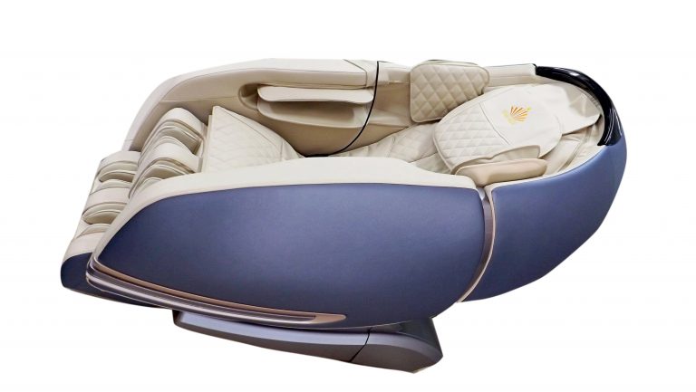 Ghế massage toàn thân Luxury 4D mode KS-828 màu xanh-trắng