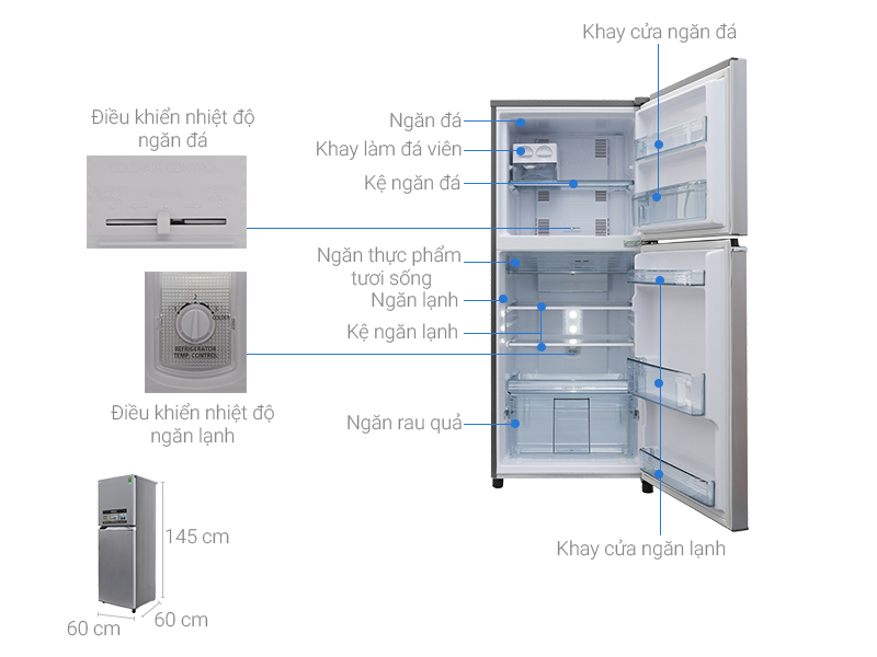 Tủ lạnh Panasonic 234 lít NR-BL267VSV1